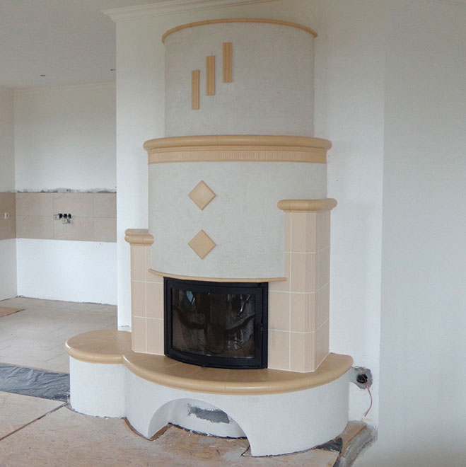 Hengeres csempekandalló, csempekályha, tűzhely, kemence, cserépkályha